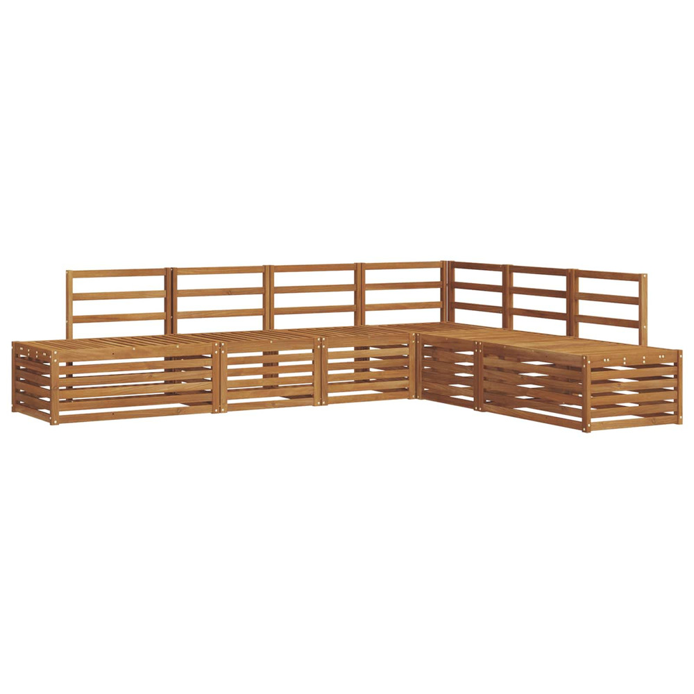 Ensemble de canapés d'extérieur 6 pièce naturel