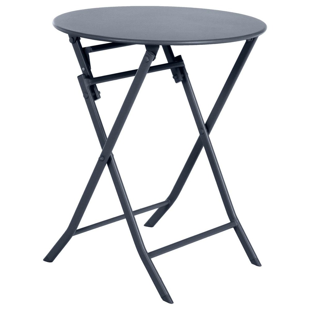 Table de jardin pliante ronde greensboro graphite