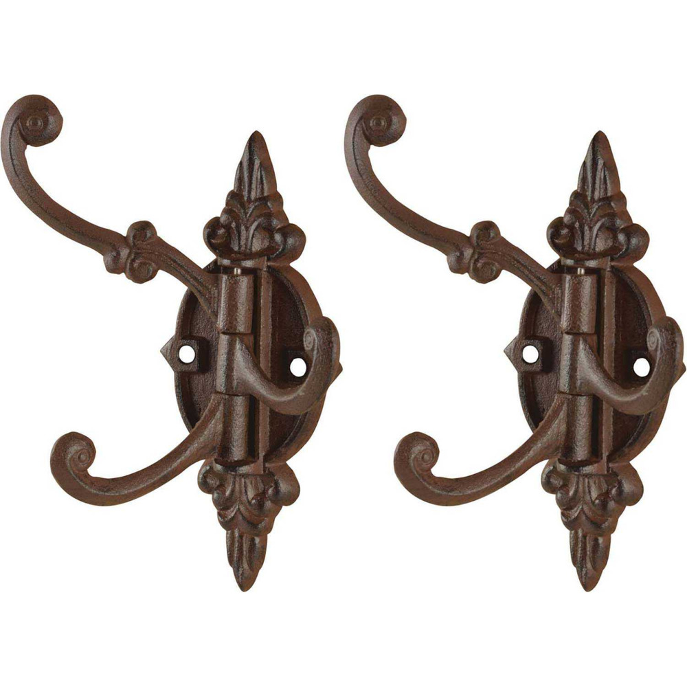 Crochet multipositions pivotant en fonte l : 9,3 x 13,2 x 22,7 cm