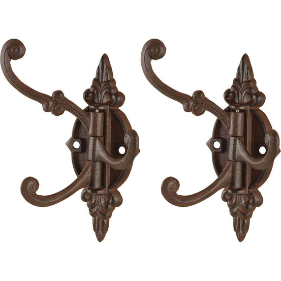 Crochet multipositions pivotant en fonte l : 9,3 x 13,2 x 22,7 cm