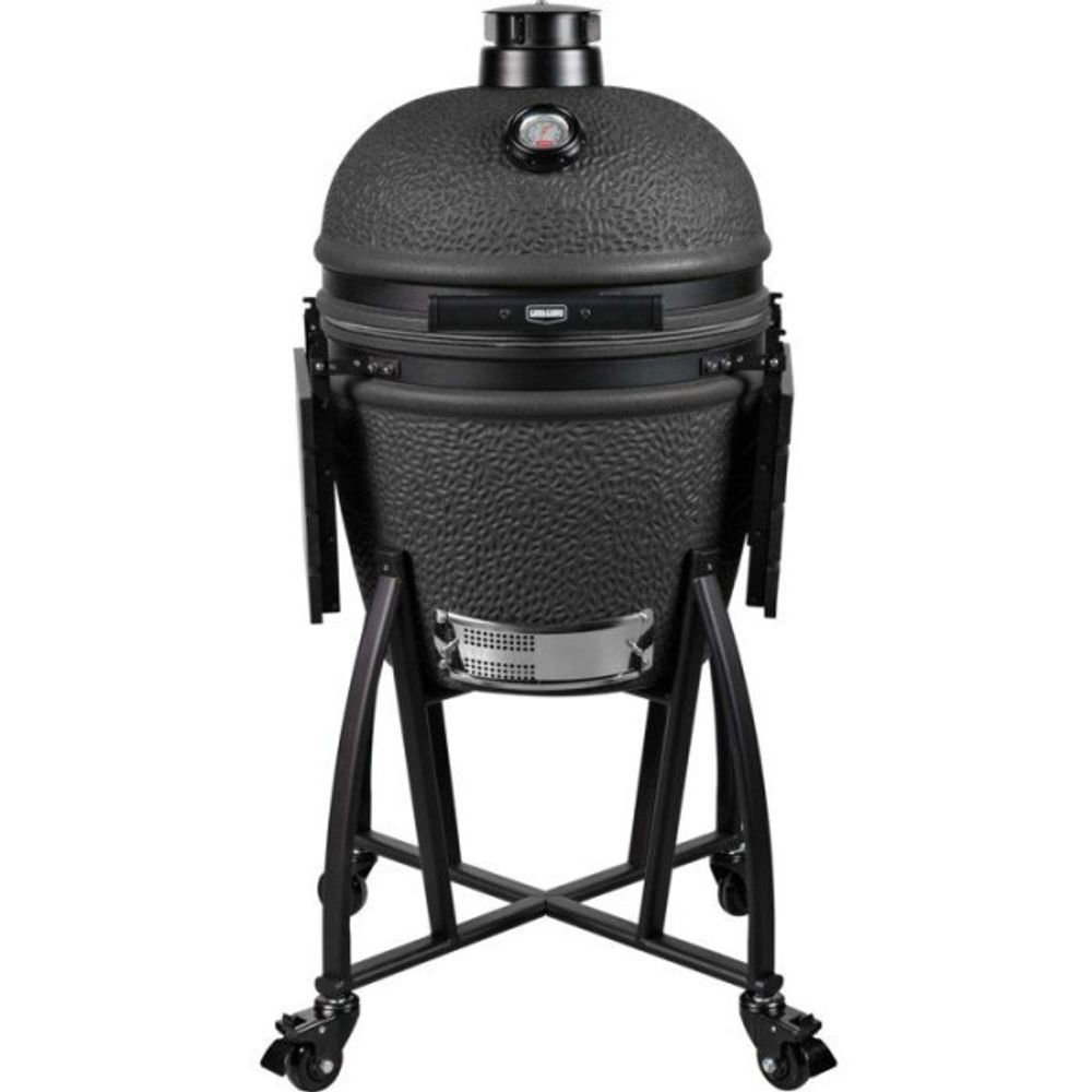 Barbecue kamado - charbon - - prime large - noir mat