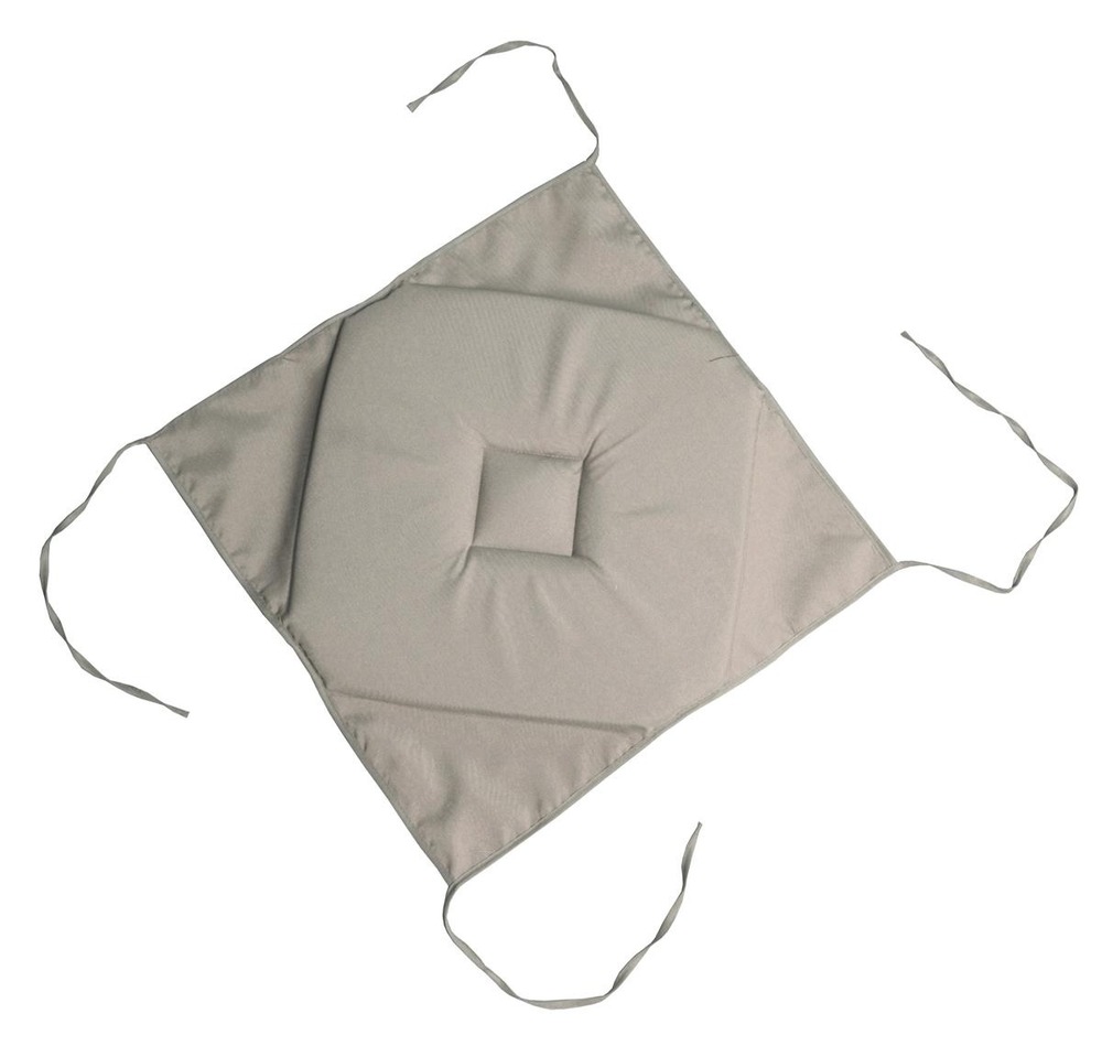 Coussin galette de chaise 4 rabats lin 40x40cm