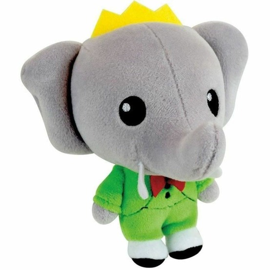 Peluche à collectionner elephant babar - kid'collect 13 cm
