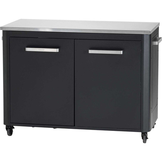 Cuisine extérieure double avec 2 portes et 4 roulettes