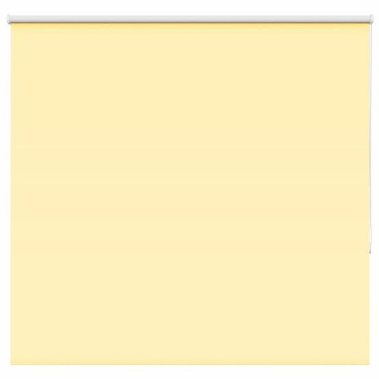 Store enrouleur occultant jaune largeur du tissu 161,6 cm