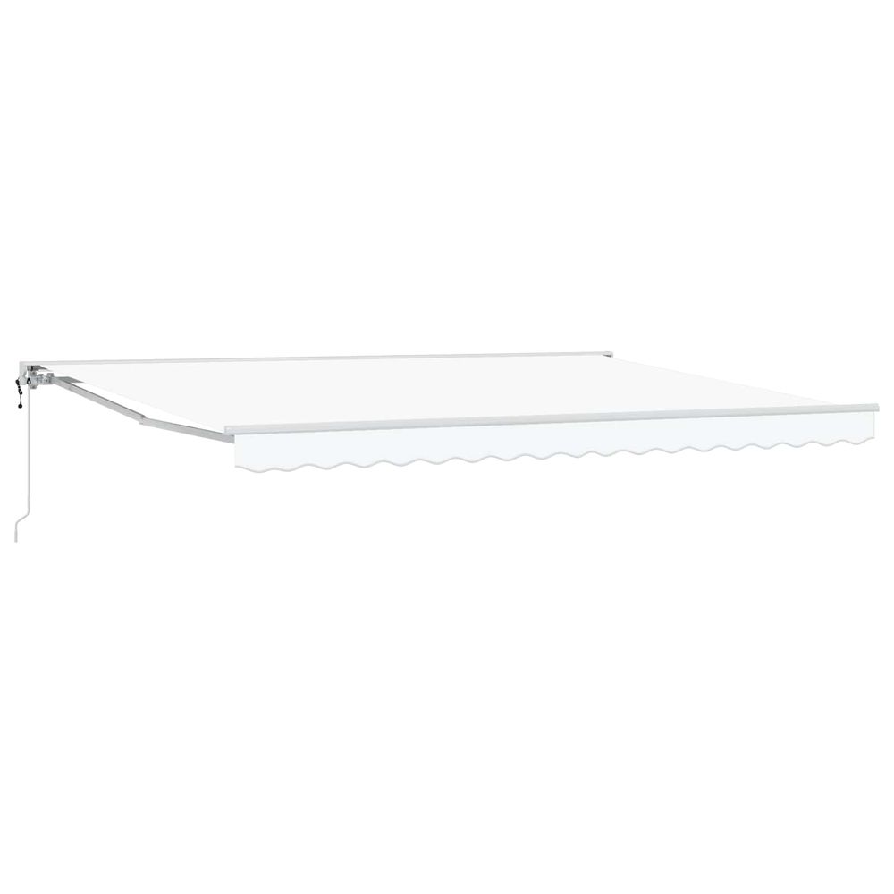 Auvent rétractable électrique blanc 4 × 3,5 m