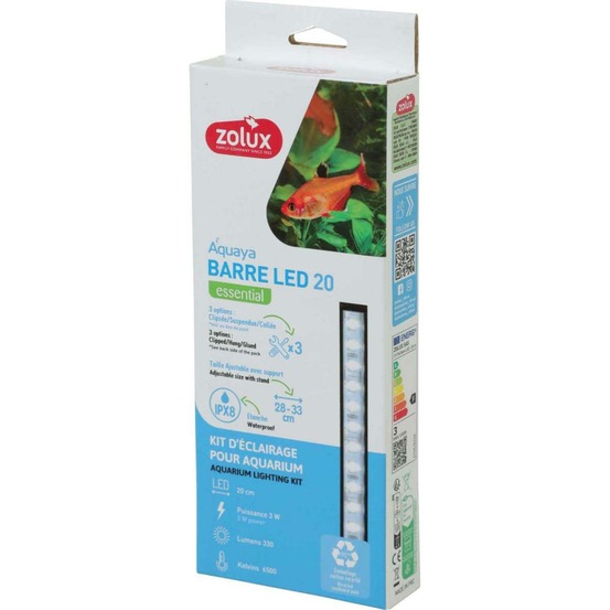Barre lumineuse led pour aquarium 20 cm