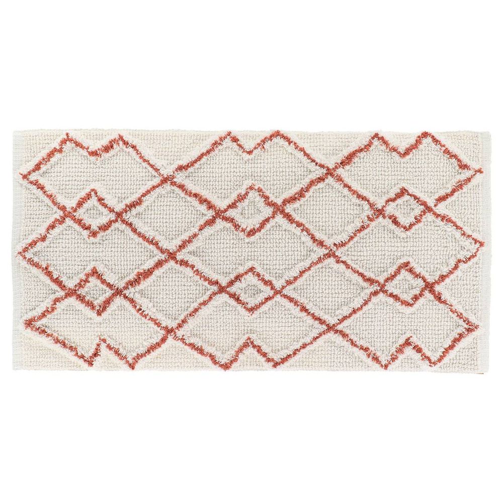 Tapis karl coton 45x90cm - terre de sienne