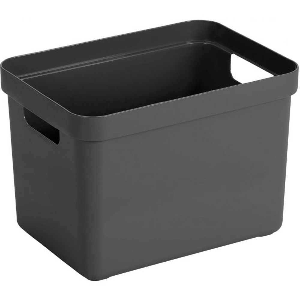 Boîte de rangement sigma home box 18l gris anthracite