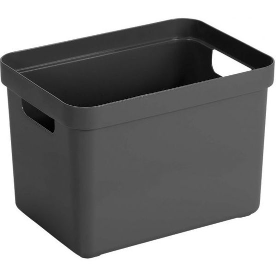 Boîte de rangement sigma home box 18l gris anthracite