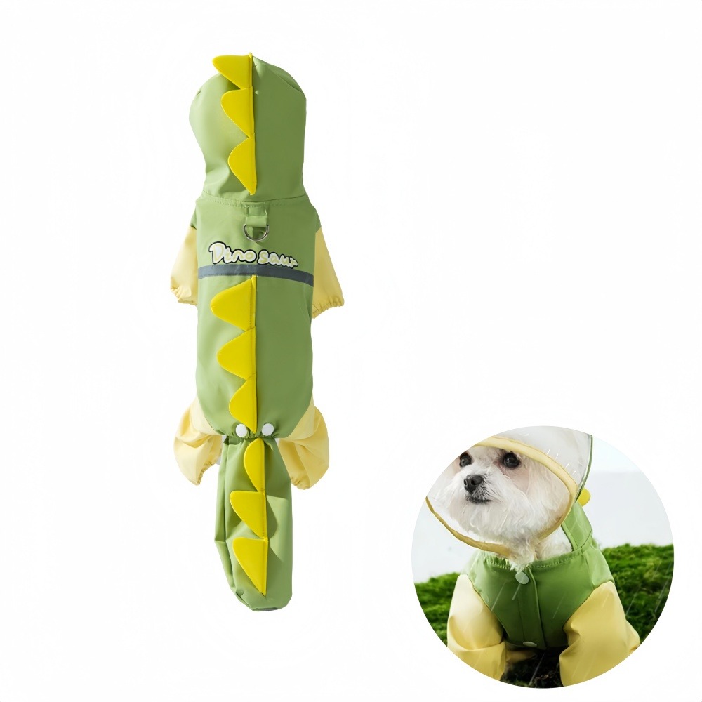 Vêtements pour chien - imperméable dinosaure m