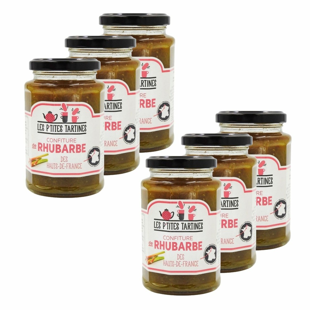 Confiture rhubarbe haut de france - les p'tites tartines