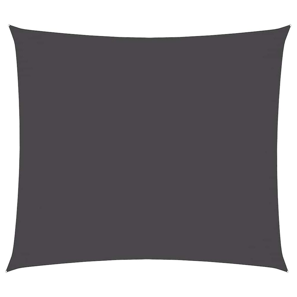 Voile de parasol tissu oxford rectangulaire 2x2,5 m anthracite