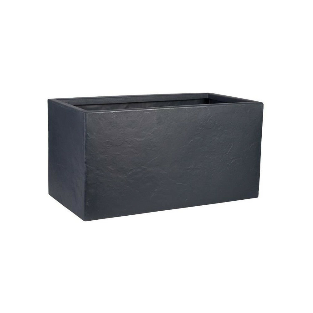 Pot de fleur - strata - riven trough - ø 38.5cm x 17.5cm h x 46.5cm l - couleur graphite