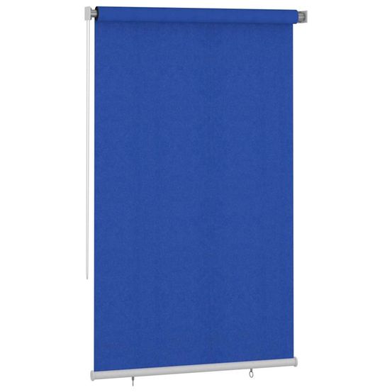 Store roulant d'extérieur 145 (l) x 230 (h) cm bleu hdpe