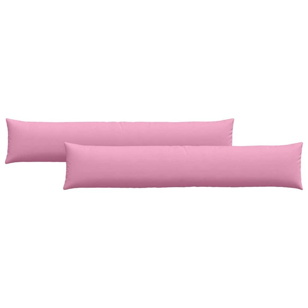 Coussins de canapé 2 pc tissu rose 200 x 40 cm