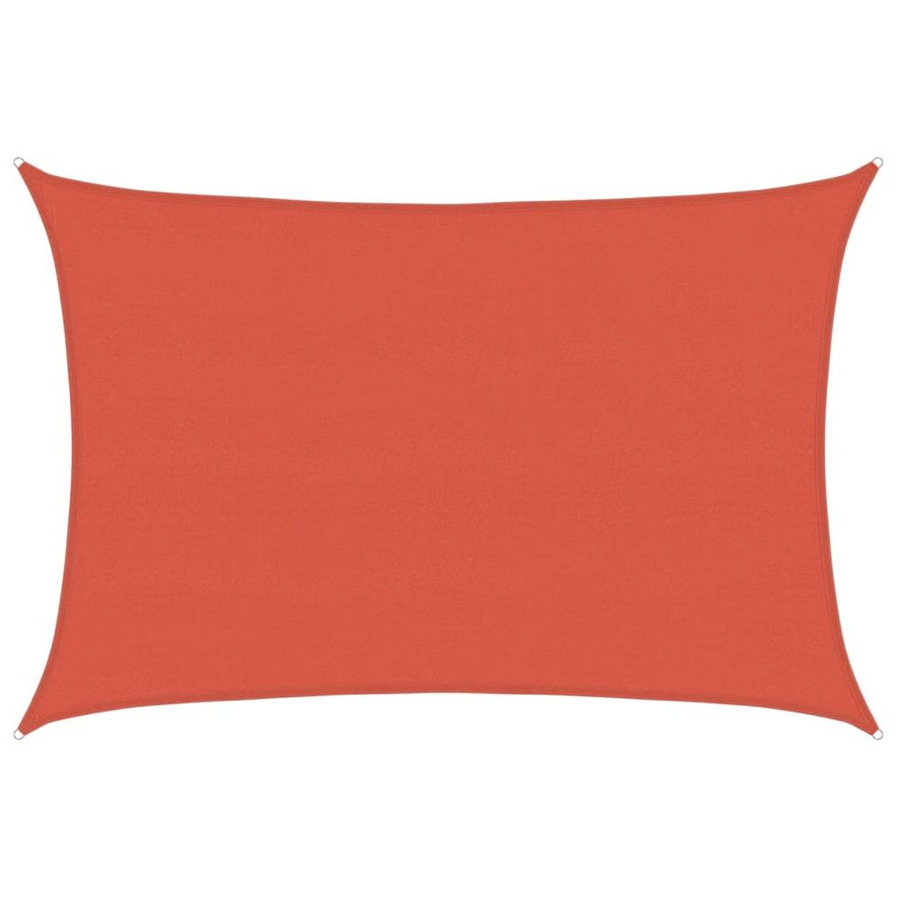 Voile d'ombrage 160 g/m² terre cuite 5x6 m pehd