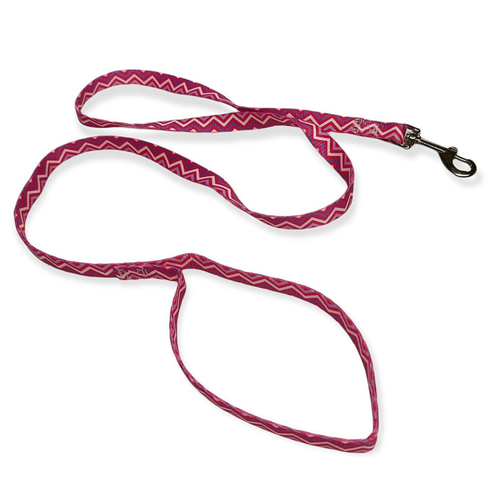 Laisse puppy pixie rose 13 mm, x 1,20 m, pour chiots