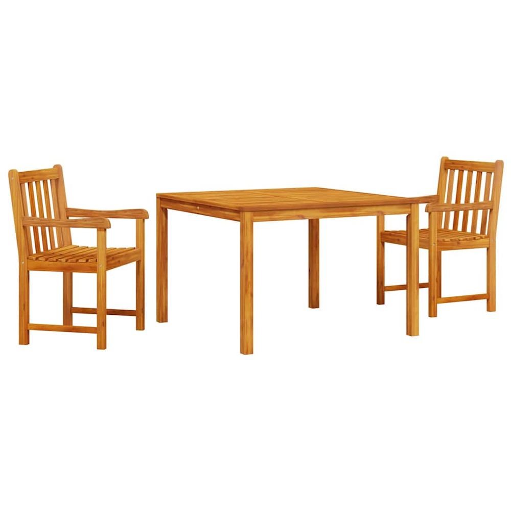 Ensemble de salle à manger pour jardin 3 pc marron