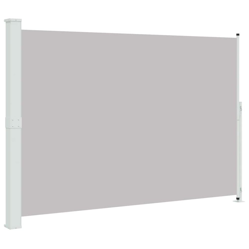 Auvent latéral rétractable de patio 200x314 cm gris