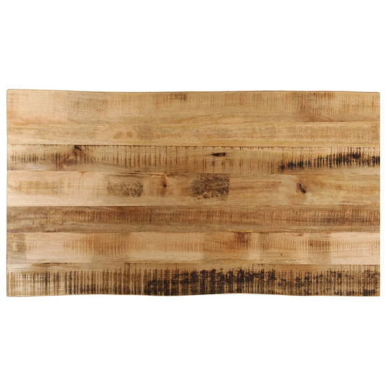 Dessus de table bord vivant 120x60x3,8 cm bois de manguier brut