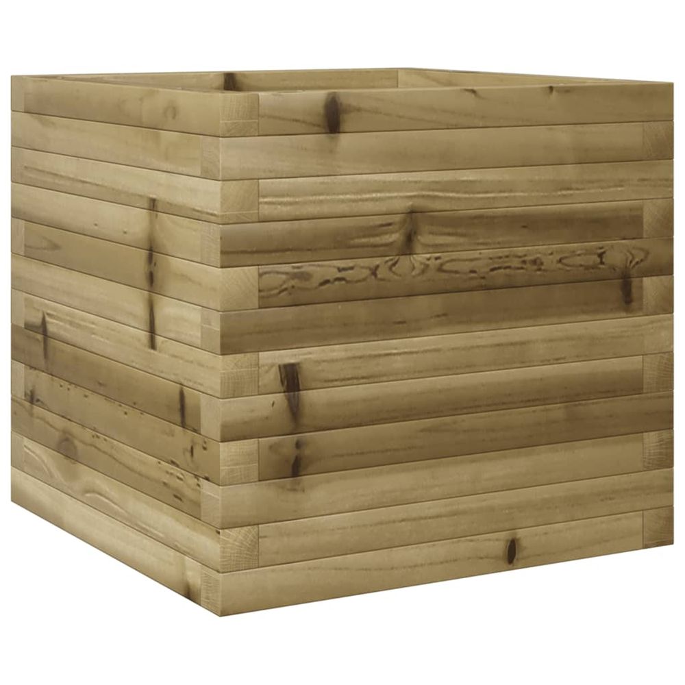 Jardinière d'extérieur 50x50x45,5 cm bois de pin imprégné