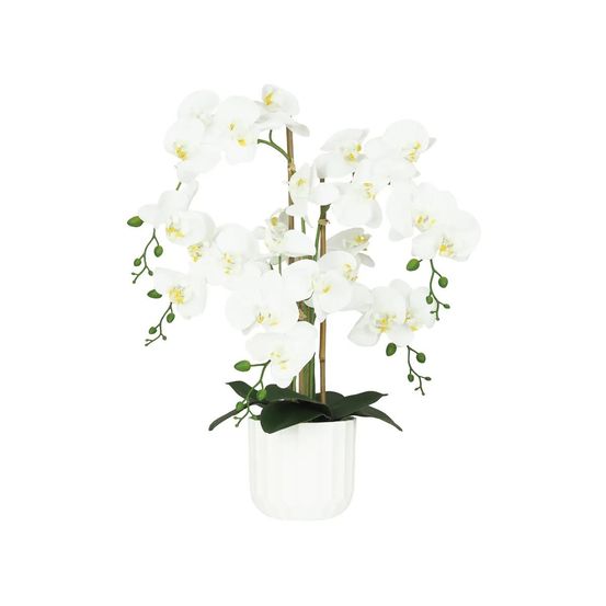 Orchidée artificielle toucher naturel 60cm