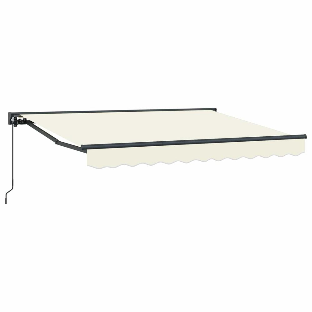 Auvent rétractable manuel crème 3,5 x 2 m