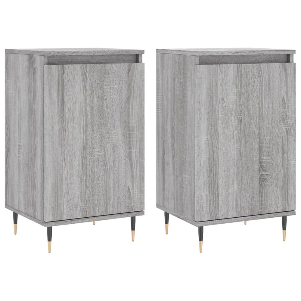 Buffet bahut commode armoire meuble de rangement organisateur cuisine salle de séjour salons lot de 2 sonoma 40 x 35 x 70 cm