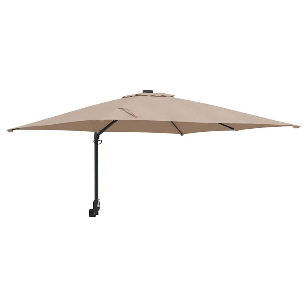 Parasol de jardin taupe 248,5 x 247,5 x 160 cm