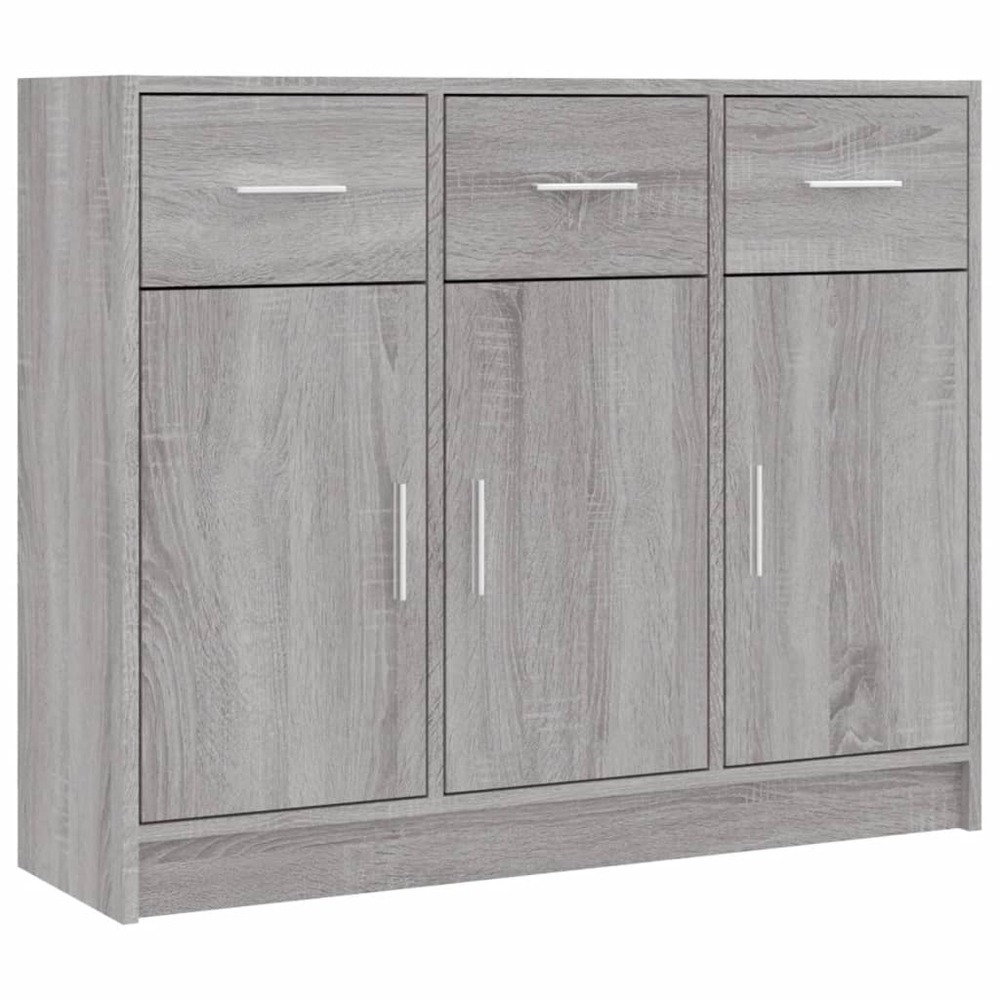 Buffet bahut commode armoire meuble de rangement organisateur cuisine salle de séjour salonsonoma 91 x 28 x 75 cm bois d'ingé