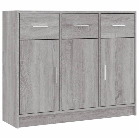 Buffet bahut commode armoire meuble de rangement organisateur cuisine salle de séjour salonsonoma 91 x 28 x 75 cm bois d'ingé