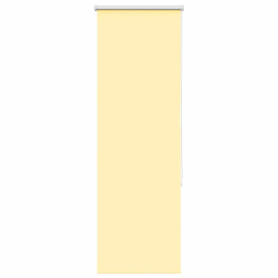Store enrouleur occultant jaune largeur du tissu 45,7 cm
