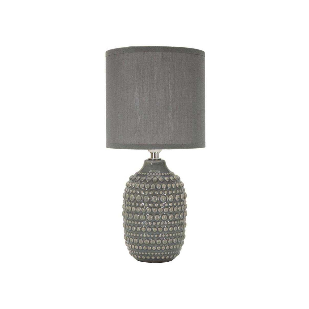 Lampe à poser en céramique points 15 x 30.5 cm gris