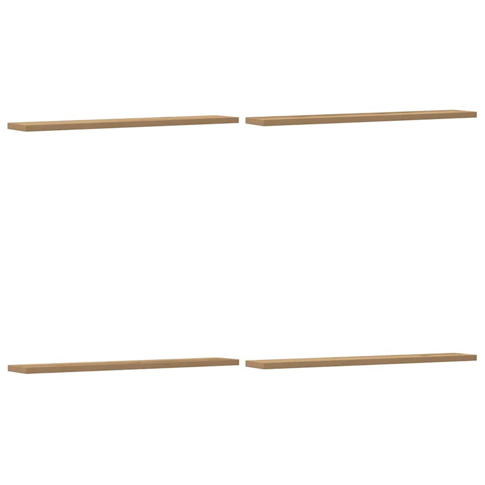 Étagères murales 4 pcs chêne artisanal 60x20x1,5 cm