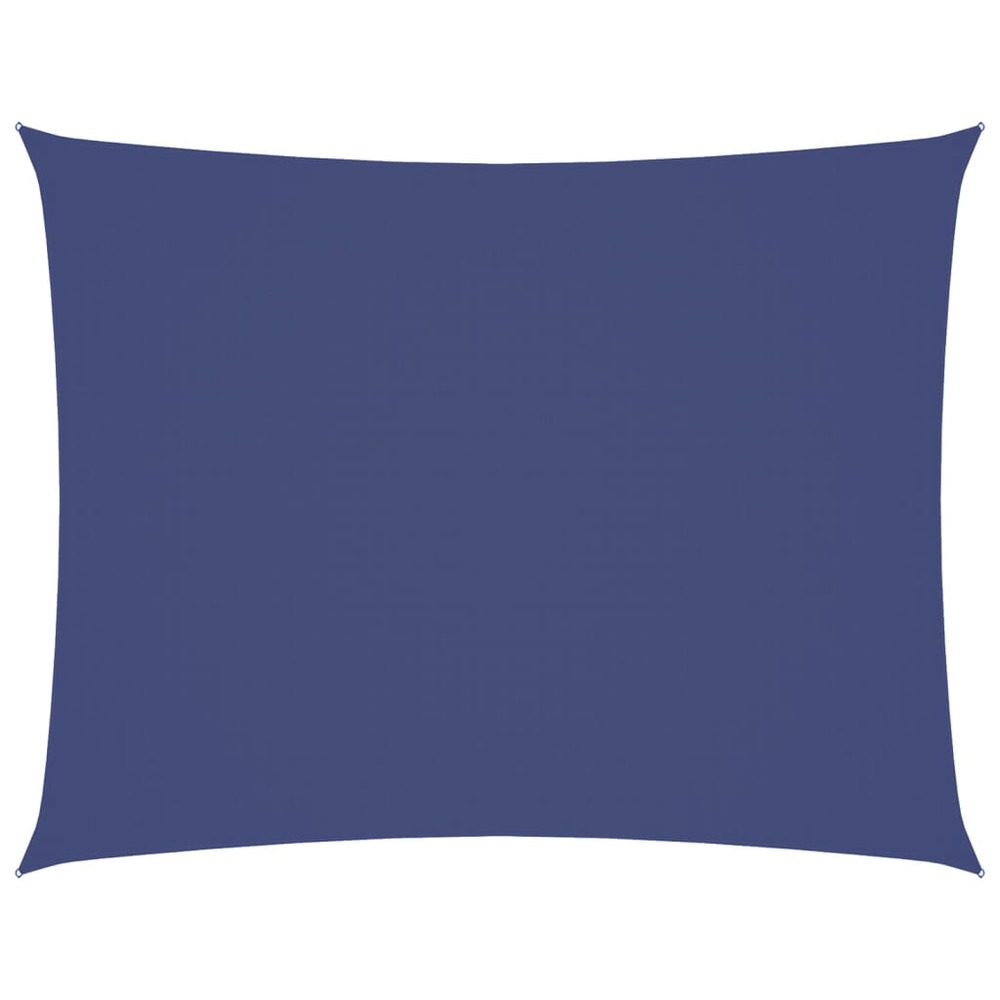 Voile de parasol tissu oxford rectangulaire 4x6 m bleu