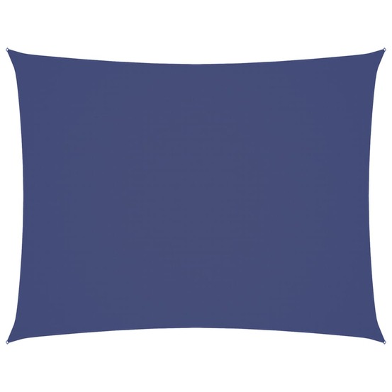 Voile de parasol tissu oxford rectangulaire 4x6 m bleu