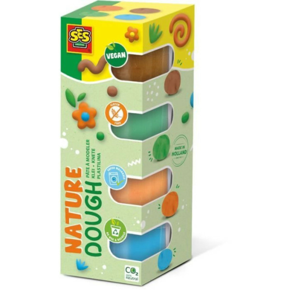 Pâte a modeler - - feel good - végane - sans gluten - lavable (4x90gr)