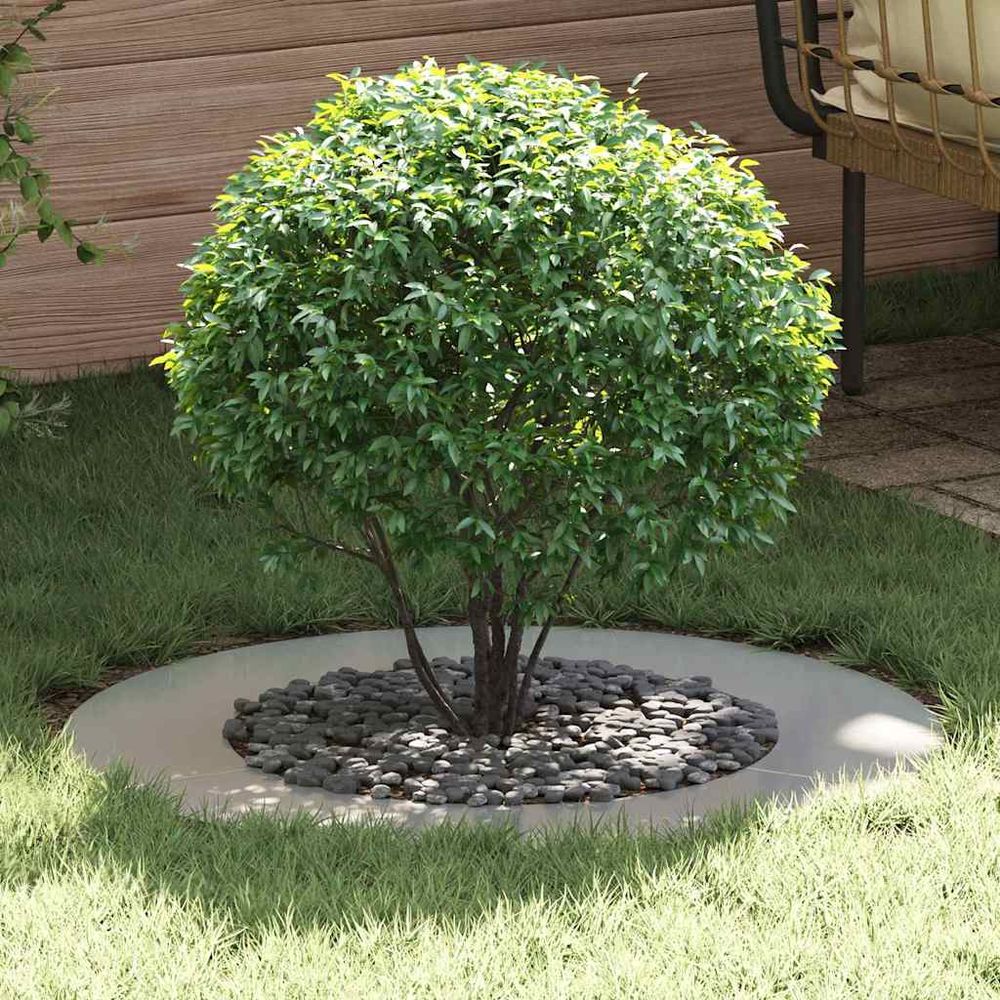 Entourage d'arbre acier galvanisé pour jardin protection racinaire ø50/80 cm gris