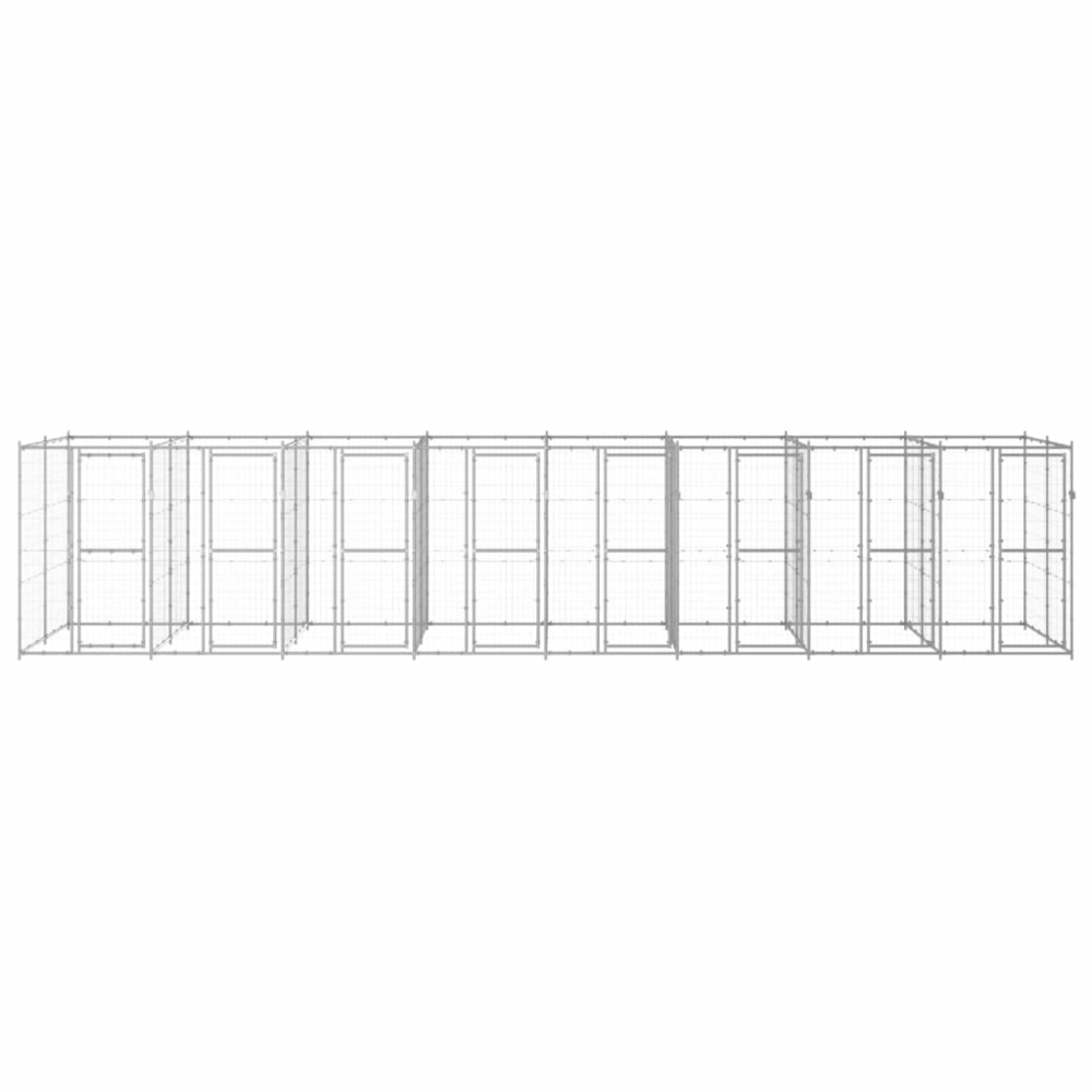 Chenil extérieur acier galvanisé 19,36 m²