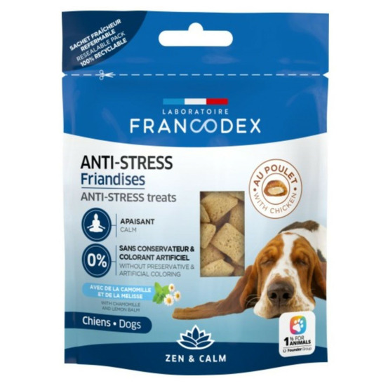 Friandises anti-stress 75 gr pour chien et chiot