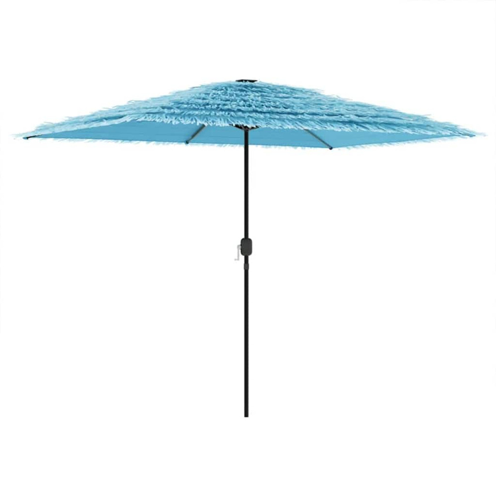 Parasol de jardin avec mât en acier bleu 300x200x250 cm