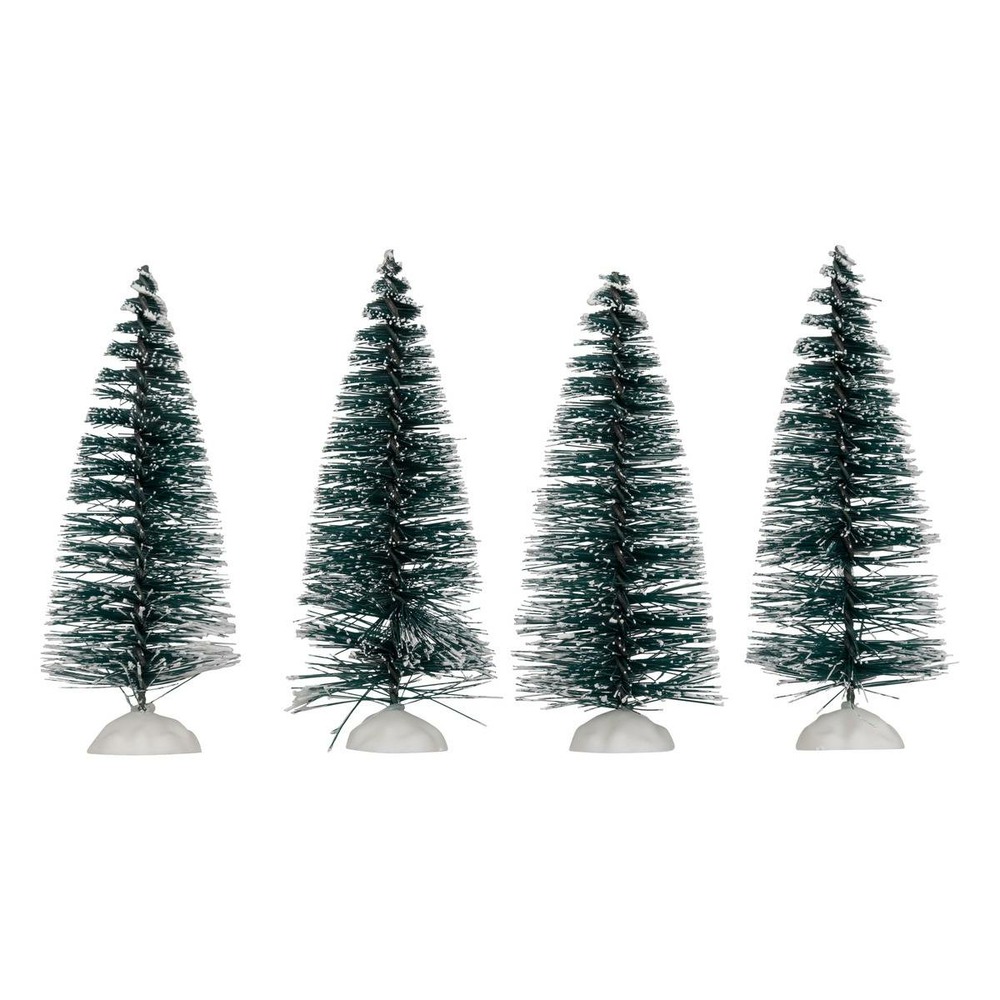 Lot de 4 accessoires village sapin assorti