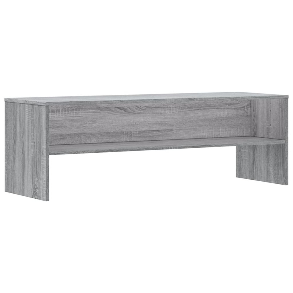 Meuble tv sonoma gris 120x40x40 cm bois d'ingénierie