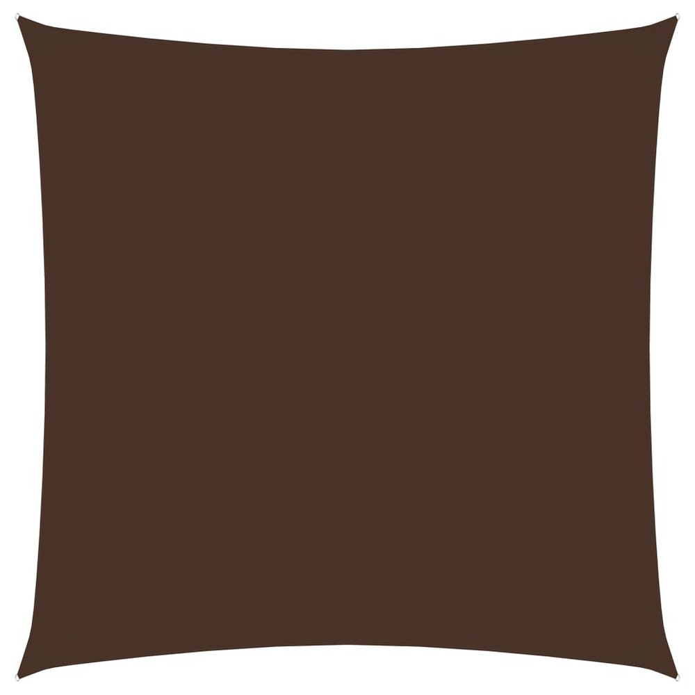 Voile toile d'ombrage parasol tissu oxford carré 2 x 2 m marron