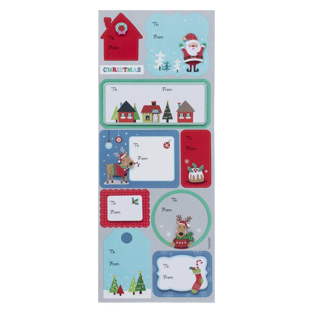 Étiquettes paquet cadeau pop-up x 10