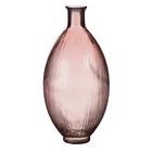 Mica decorations vase firenza - 29x29x59 cm - verre - rose clair