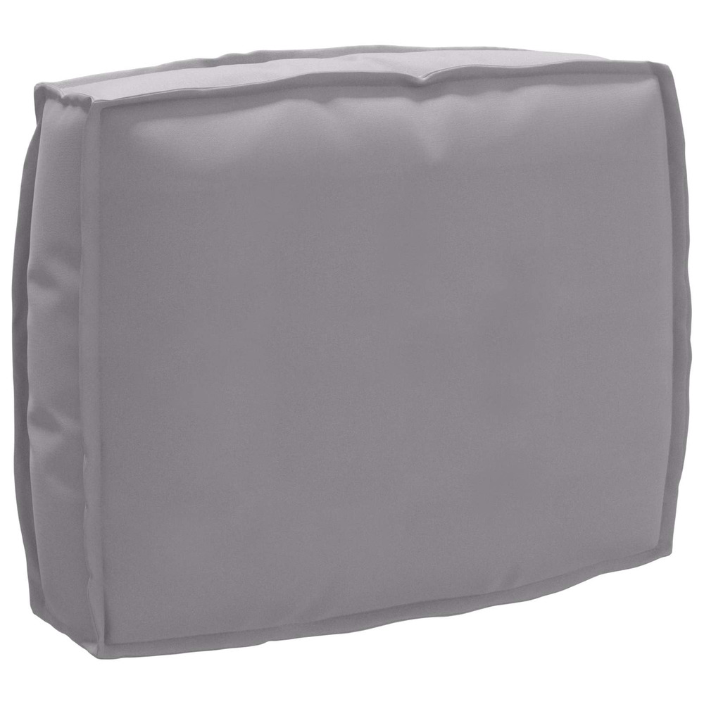 Coussin gris 50 x 40 x 12 cm tissu oxford
