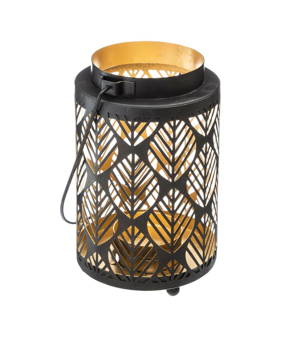 Lanterne design en métal h 13.5 cm