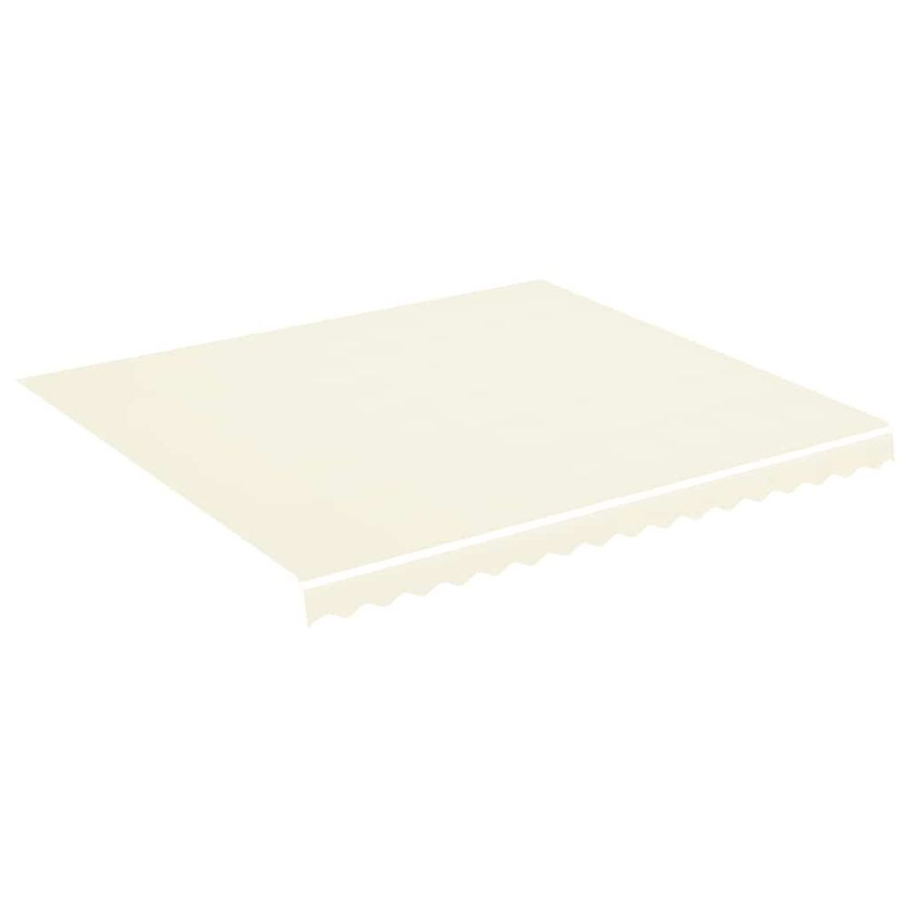 Tissu de remplacement pour auvent couleur crème 400x350 cm polyester